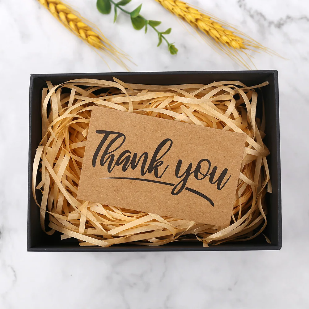 50PCS Kraft Paper Thank You Cards – Blank Greeting Cards for Kids Birthday, Baby Shower... - SKU BGC02113 - UGI Packaging