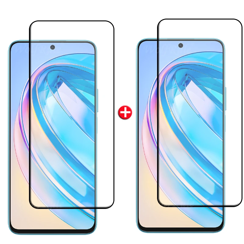 Premium 4-in-1 Tempered Glass Screen and Lens Protector with Full Glue Cover - HD 9H Durability