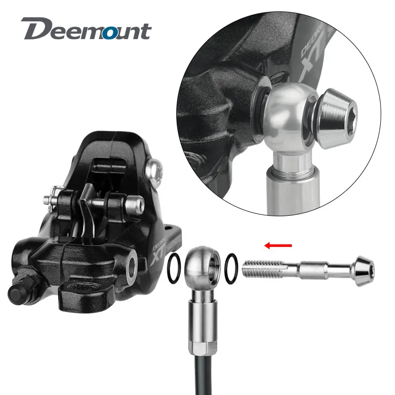 Banjo Fitting for BH90 Hydraulic Dis Brake Hose Copper Bicycle Banjo-Straight Oil Needles Shifter Caliper Lever Bolt Replacement
