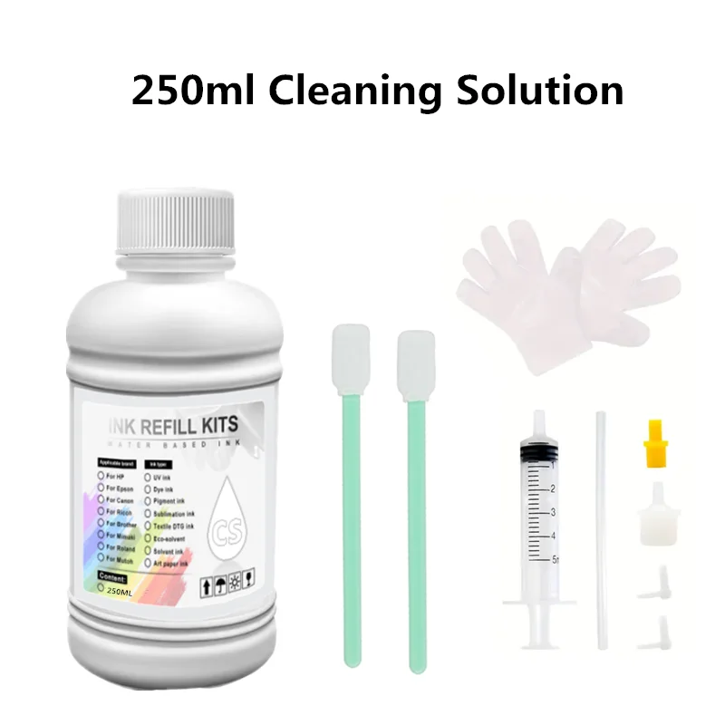 Inkjet Printer Cleaning Kit 100ML Cleaning Solution For Epson HP Canon Brother