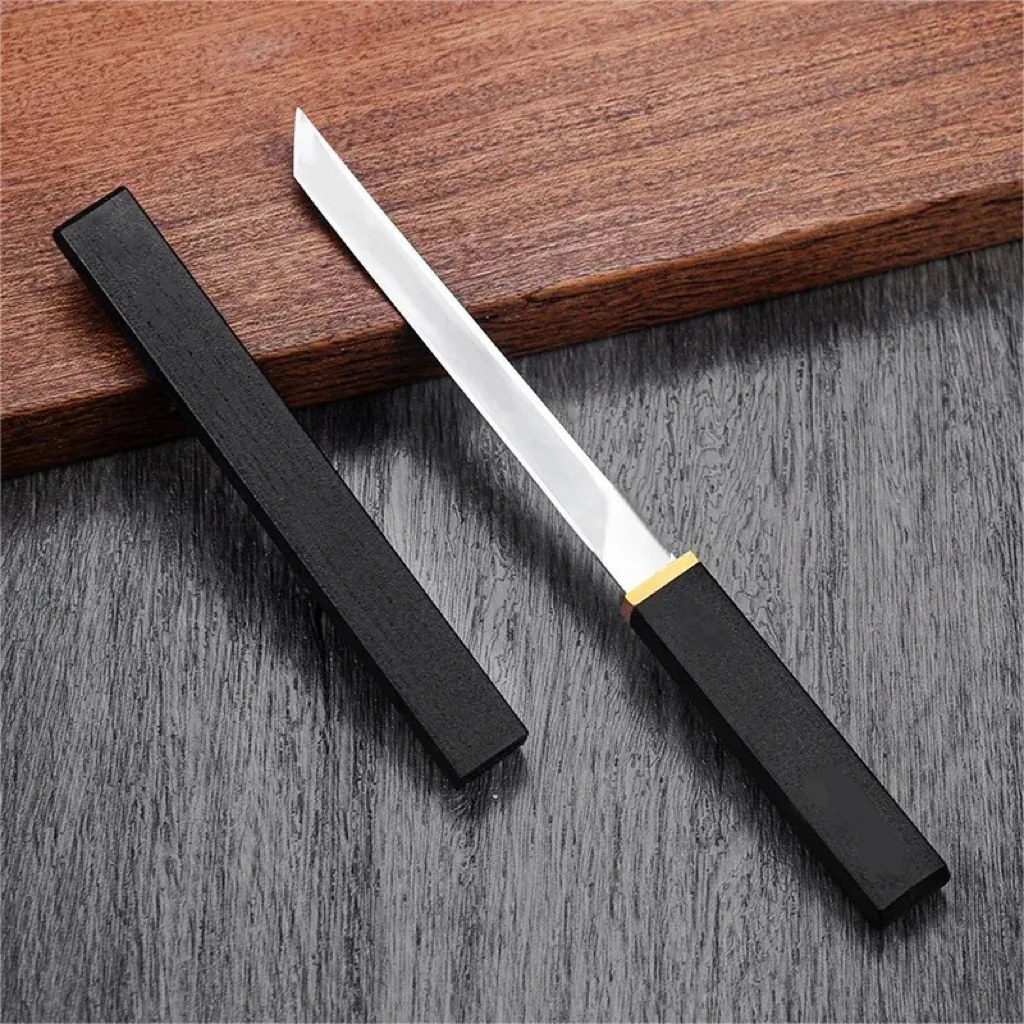 Kitchen Knife Sharp Portable Pocket Fruit Boning Knife with Scabbard For Cooking