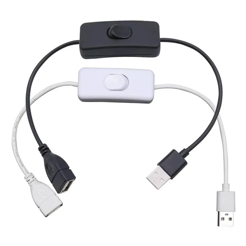 1-3pcs DC/USB 전송 케이블(남성-여성 ON/OFF 케이블 연장선 포함) DC/USB 램프 팬 전원 공급 라인 어댑터