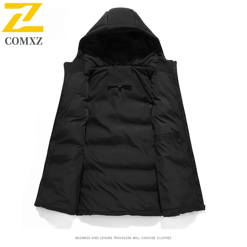 Autumn Couple Colorblock Sports  Vest Stand Collar Thickened Windproof Coat for Hiking Camping Fishing Korean Style Outerwear