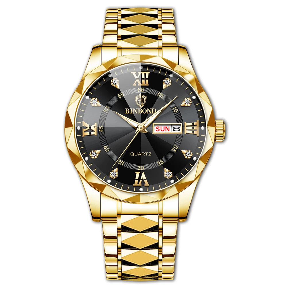 Men's Wrist Watch Waterproof Quartz Watch With Date And Glow_voghion.com