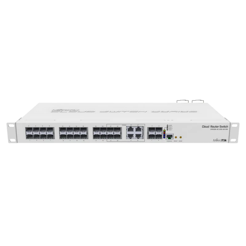 Mikrotik Crs328-4C-20S-4S + Rm Smart Switch, Gabbie Sfp 20 X, Gabbie 4 X Sfp +, Porte Combinate 4 X (Gigabit Ethernet O Sfp)