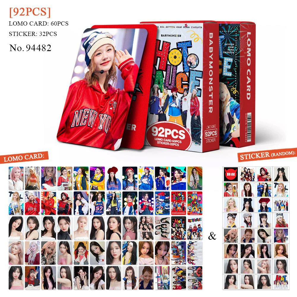 92PCS BABYMONSTER HOT SAUCE Album Photocards - RAMI RORA AHYEON
