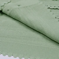 Four Color High-quality New Fashionable Knitted Lace Rhinestone Top Cardigan Jacket+slim Split Ruffle Edge Half Skirt Set - Image 4