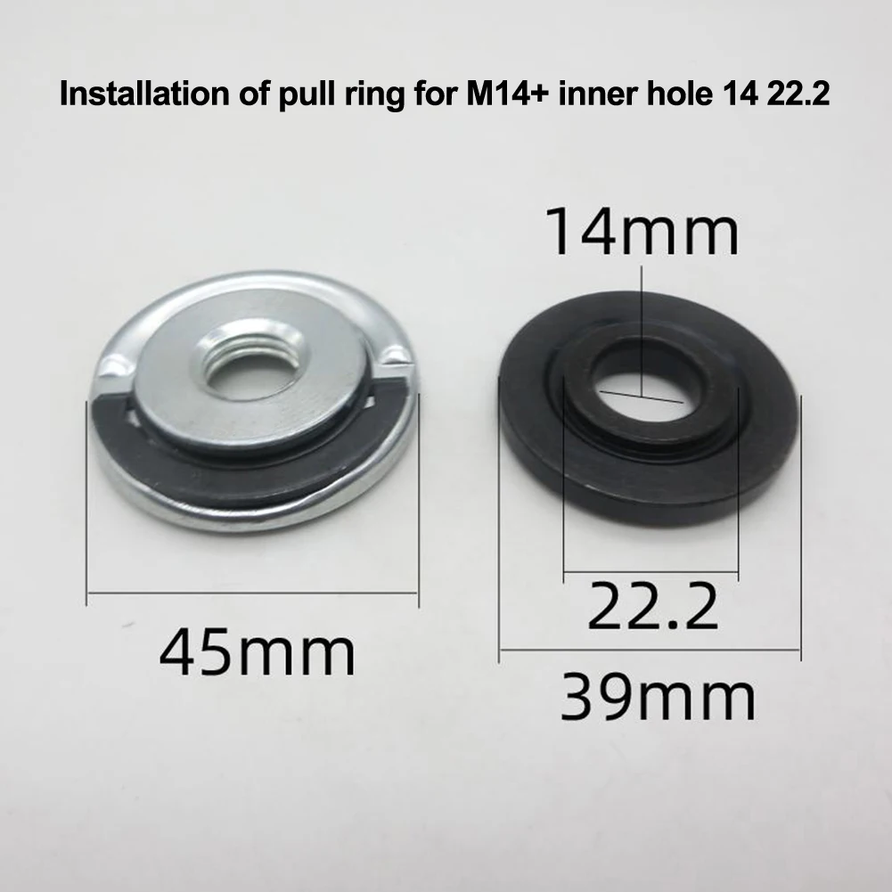 Für M14 Quick Release Selbstsichernde Schleifer Drücken Platte Winkel Grinder Flansch Mutter Power Chuck Set Ersatz Spann Werkzeug – Detail 11