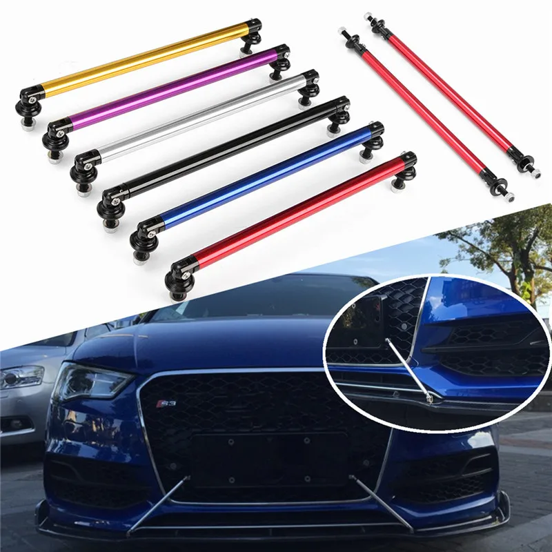 7.87inch Universal 200mm Adjustable Front Rear Bumper Lip Splitter Rod Support Bars Bumper Splitter Rods 2Pcs bumper lip decoration car bumper spoiler bumper lip car rear bumper lip front bumper cover front bumper decoration car rear bumper cover