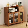 Wooden Buffet Cabinet Kitchen with 3 Storage Doors Wardrobe Chest Organizer Closet Sideboards Cabinet Furniture Living Room 1