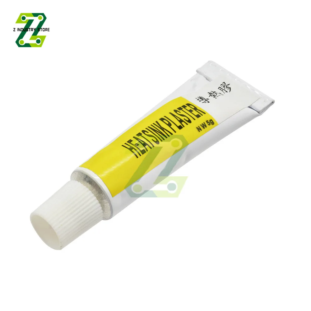 1PCS GPU CPU Thermal Silicone Grease Compound Glue Cool Cooling Paste Heat Sink Glue Strongly Sticky 5g 2pcs heatsink plaster thermal silicone adhesive cooling paste cpu gpu strong adhesive compound glue eu rohs for heat sink sticky