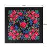 140x140CM Printed Square Scarf for Women Chinese Retro Style Uitable for All Seasons Shawl Handkerchief Babushka Hijab Head Wrap 2