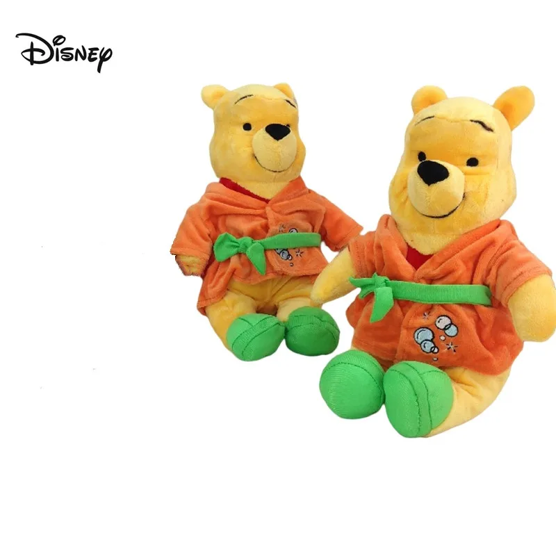 1pcs Disney Anime Cartoon Wear Pajamas Pooh Bear Plush Toy Kawaii Small Bear Soft Stuffed Doll Children Gift 20cm