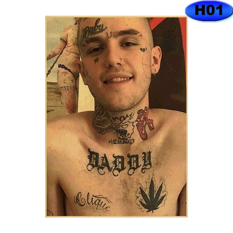 Man wearing black robe with body tattoo painting Lil Peep Tattoo Crybaby  Art Lil Peep painting 2017 sleeve png  PNGWing