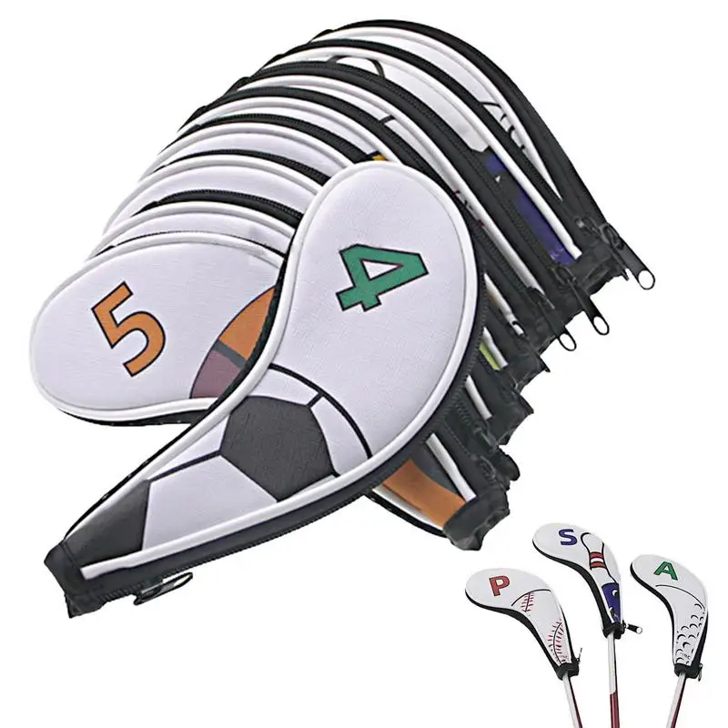 

Golf Iron Club Head Covers Protective Case PU Leather Wedges Covers Golf Professional Putter Protector Accessories