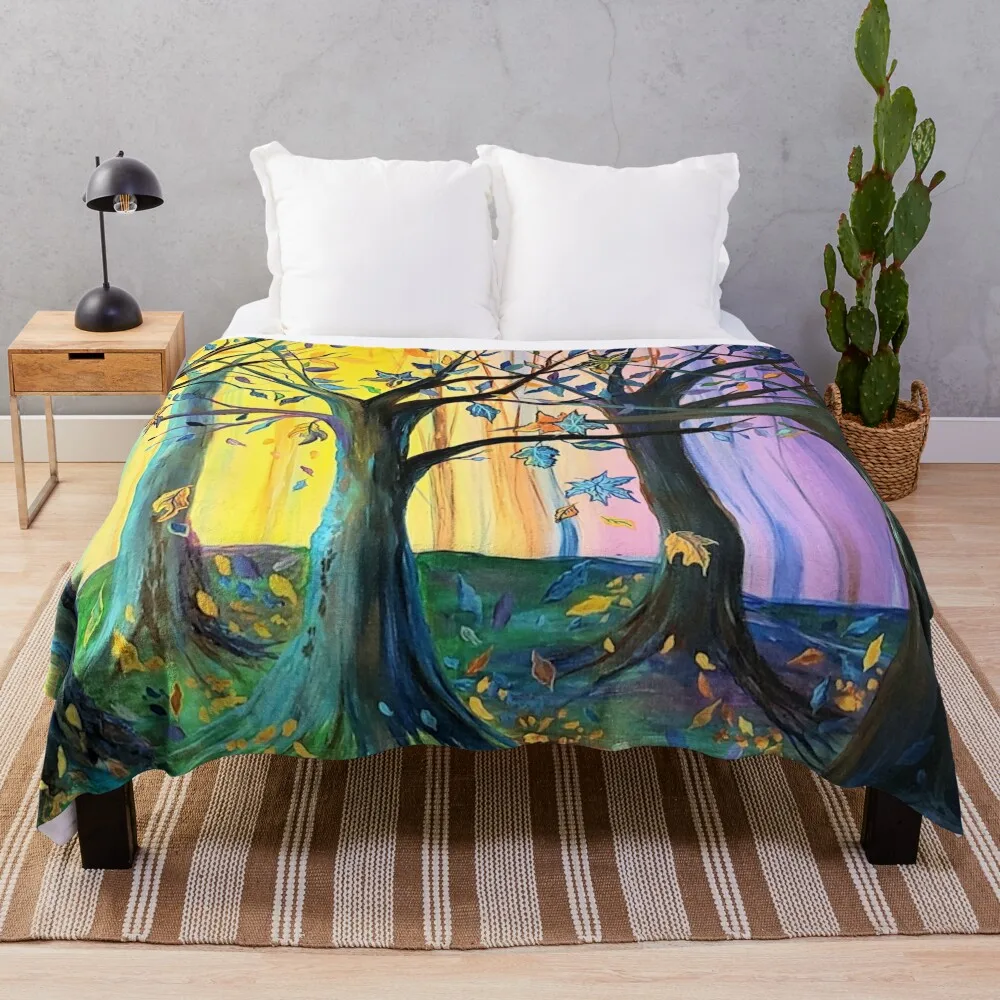 

Unexpected Fall Trees Throw Blanket blankets and throws Sofa Blankets Loose Blanket