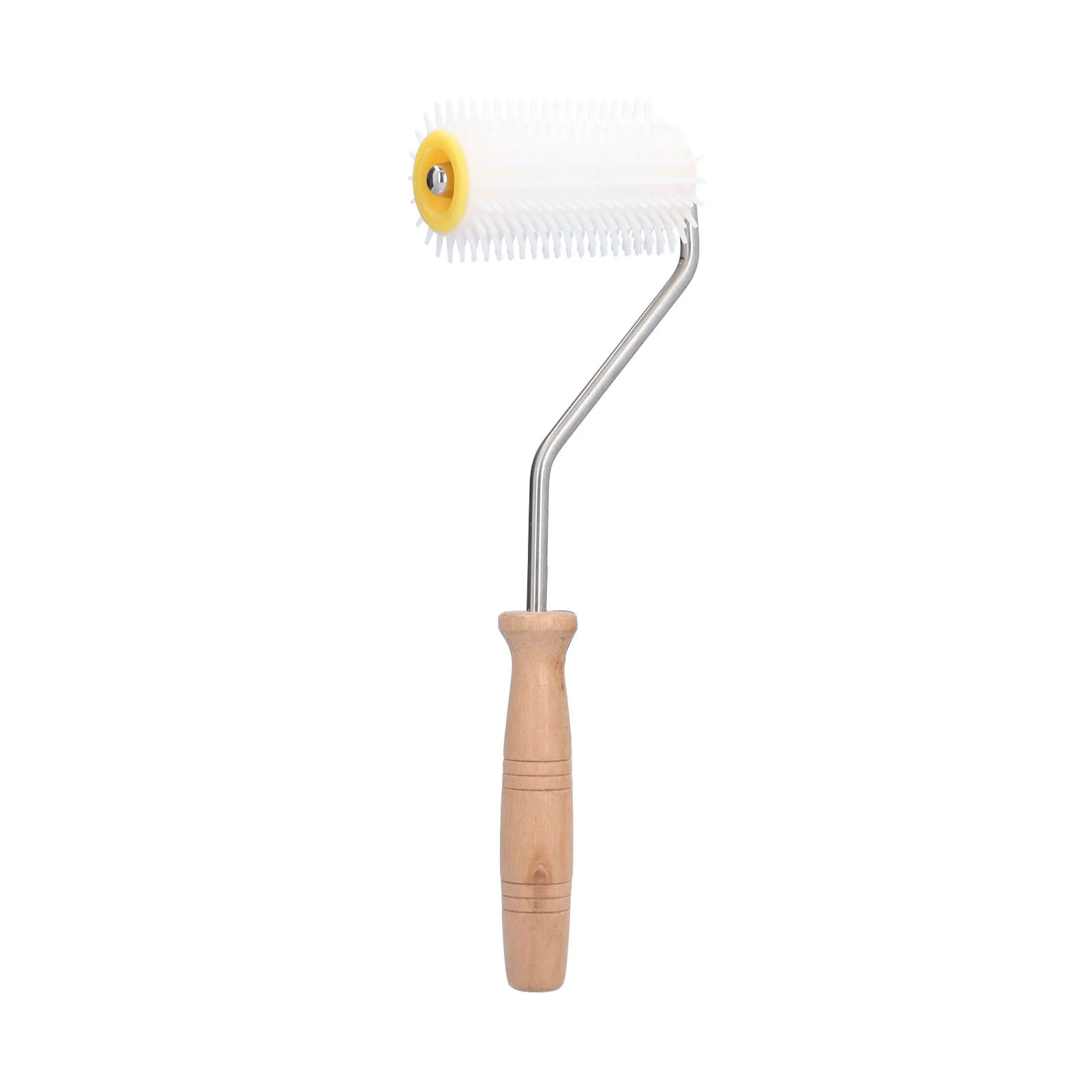 Description Picture 4 of itemHoney Roller Plastic Honey Uncapping Roller with Wooden Handle Beehive Extracting Roller Beekeeping Tool Uncapping Needle Roller