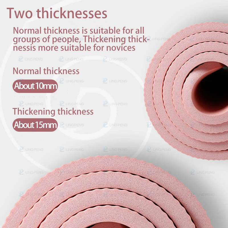 185*60CM Thick Non-slip Yoga Mat High-density Sports Fitness Mat For Home Sports Pilates Gymnastics Exercise Gymnastics yoga mat