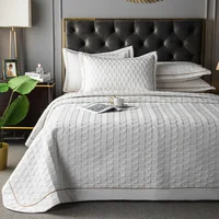 Luxury Bedspread on the bed Euro style bed covers multi-use blanket quilted bed Plaid Linens coverlet Bedspreads bed sheet quilt 1
