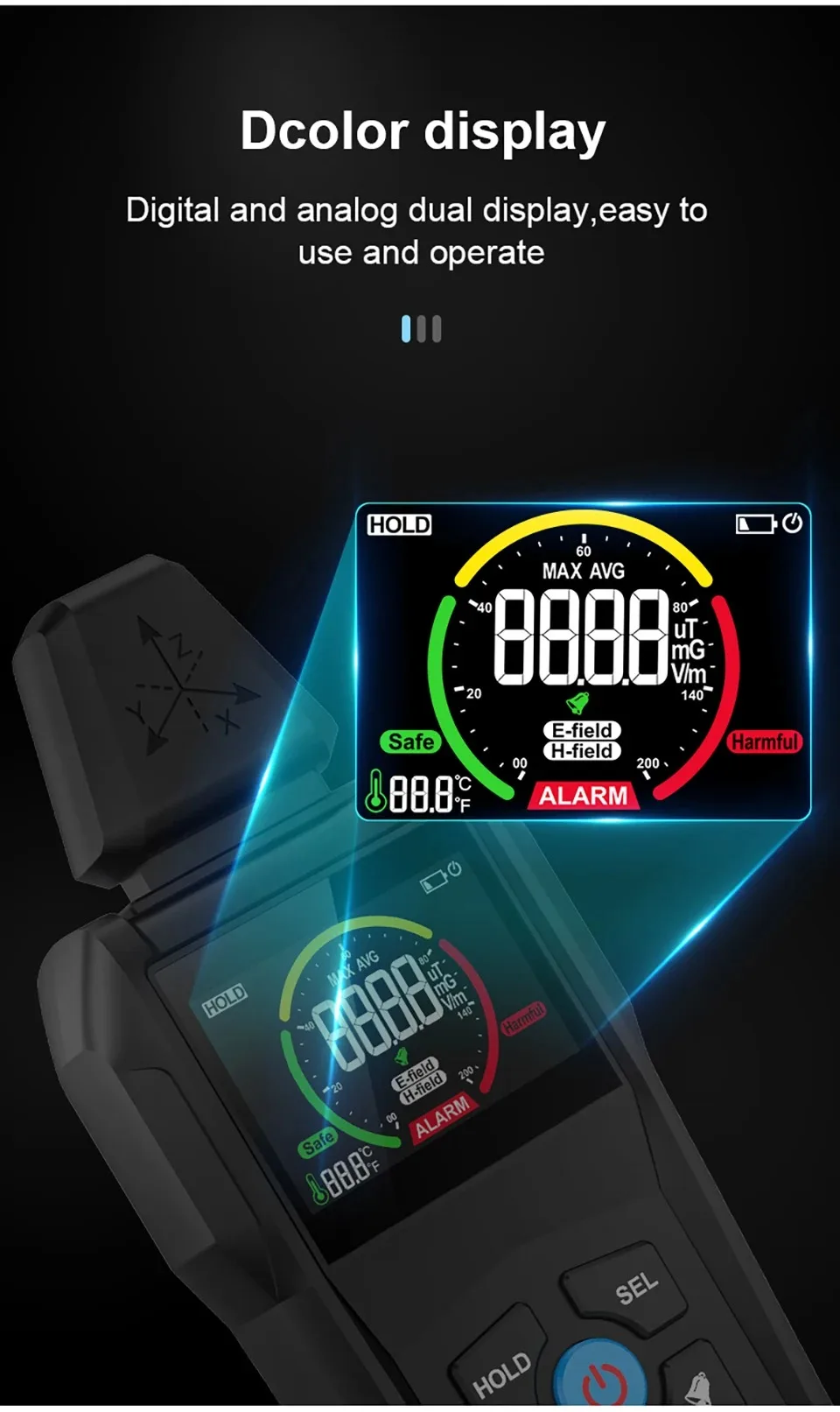 EMF-mõõturi sametkott