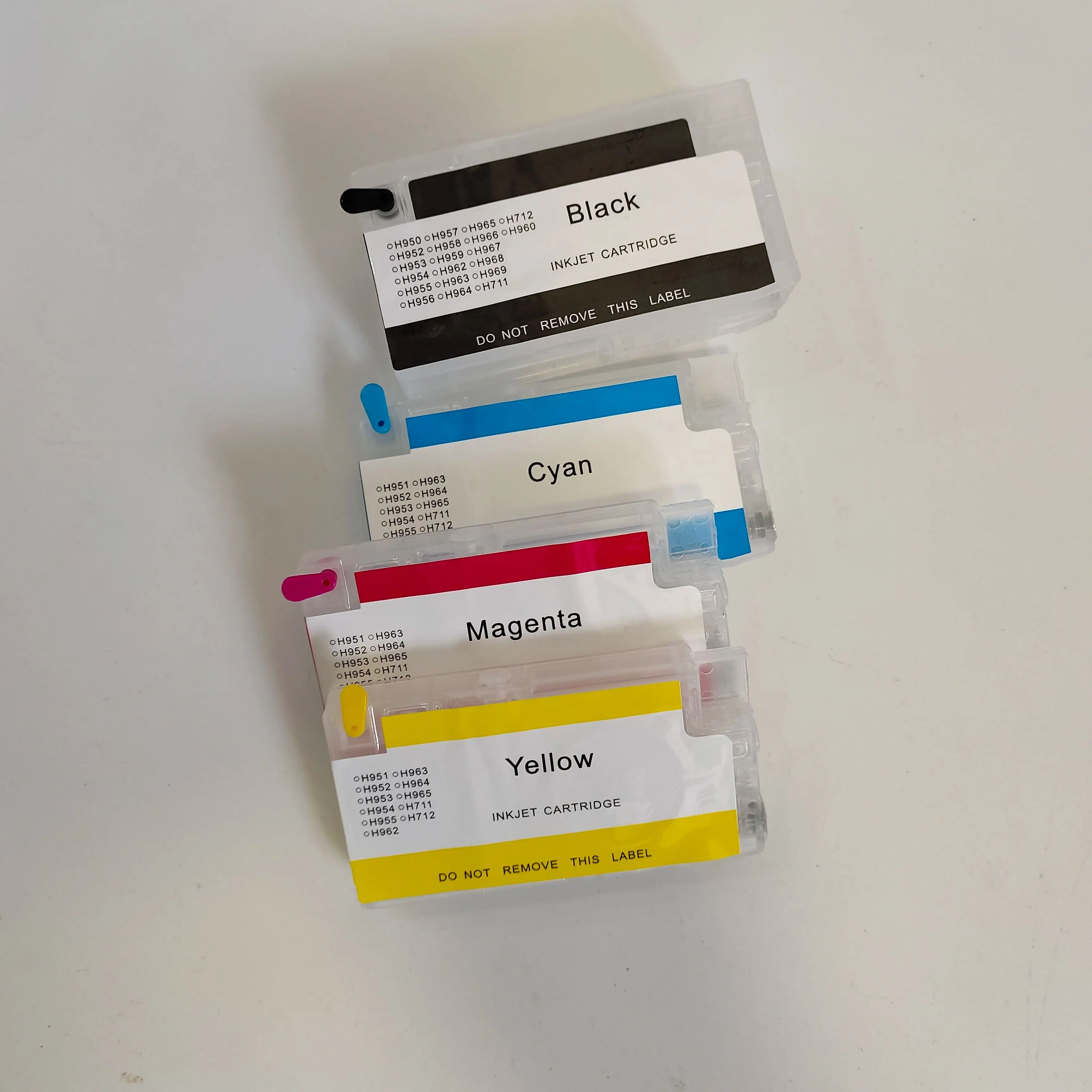 HP 오피스젯 8100 8600 8610 8620 8630 8640 8660 8615 8625 프린터용 업데이트된 칩이 있는 빈 리필 가능 잉크 카트리지 hp 950 951