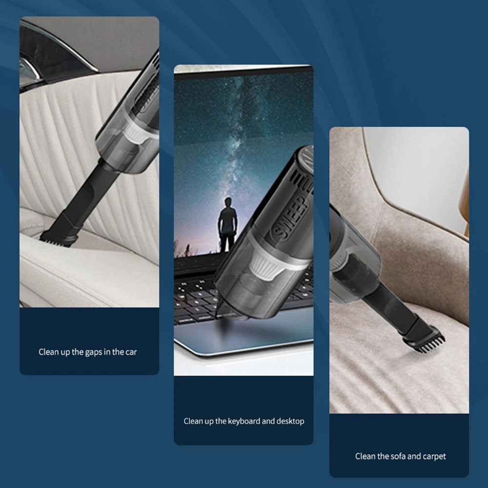 Description Picture 5 of itemPortable Electric Wireless Vacuum Cleaner for Car, High Power Handheld Small Vacuum Cleaner, Dual-purpose Cleaning Machine