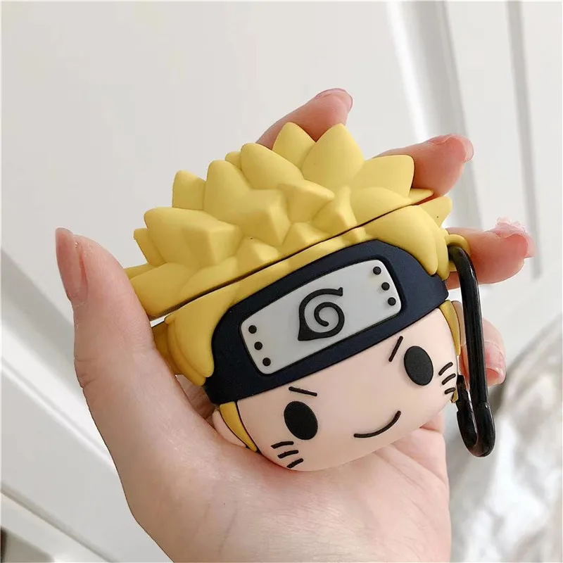 Cute Cartoon Anime Naruto Kakashi Silicone Case for AirPods Pro 1 2 3 Charging Box Soft Wireless Bluetooth Earphone Cover