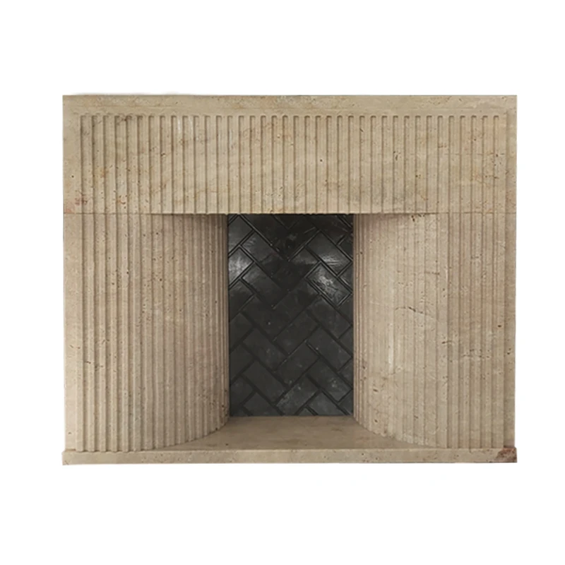 

Marble cave stone fireplace, classical retro style fireplace, living room, antique stone fireplace, decorative cabinet
