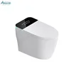 AMAZE Modern Automatic Black Ceramic Elongated Smart Toilet Bowl With S-Trap Electric Remote Control Bidet WC And Toilet 1