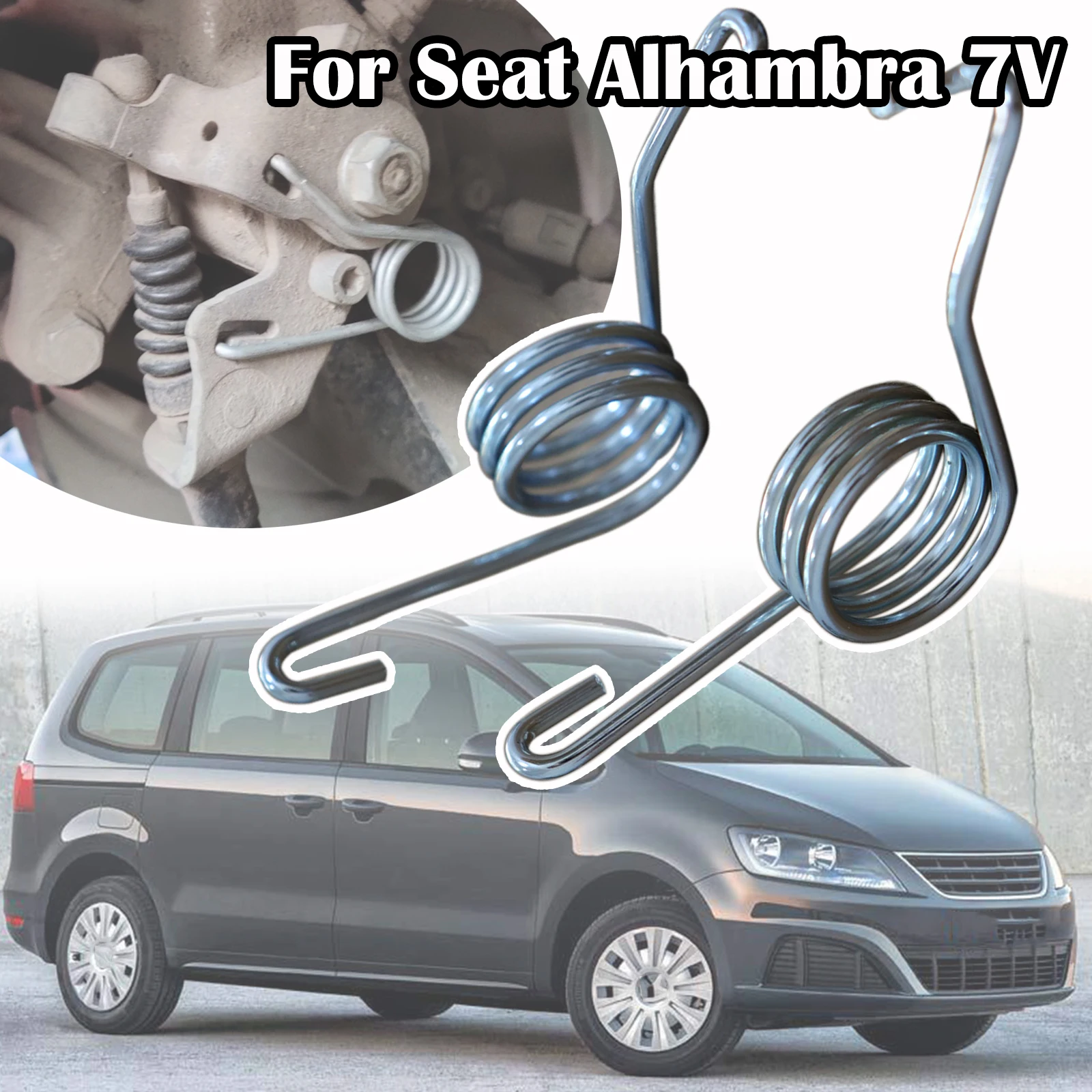 Handbrake Rear Parking Brake Lever Caliper Return Springs Stainless Stee 7H0615295Al For Seat Alhambra 7V Leon 1M 2009 2010