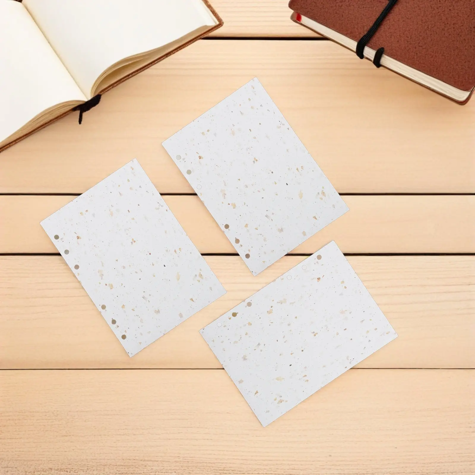 80매 A6 플래너 리필 용지 루즈리프 스크랩북 삽입지 저널 스케치북 필기 DIY 공예 빈티지 오거나이저 위클리