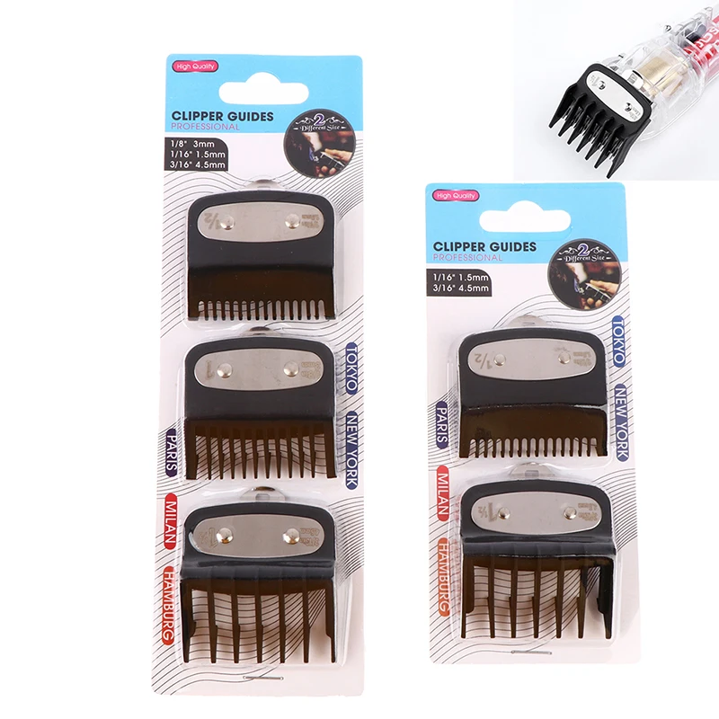 

2/3PCSMen Hair Clipper Limit Comb Salon Barber Cutting Guide Replacement Attachment Hair Trimmer Hairdressing Tools