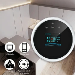 Détecteur intelligent de gaz naturel gpl, détecteur de fuite, détecteur de température, détecteur de gaz naturel, pour usage domestique, Combustible, nouveauté 2022 