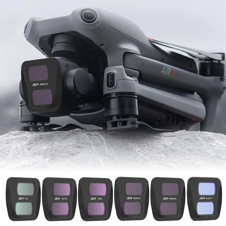 Set Filtri ND Per DJI Air 3 - UV, CPL, ND8/16/32/64 In Alluminio - Foto 13
