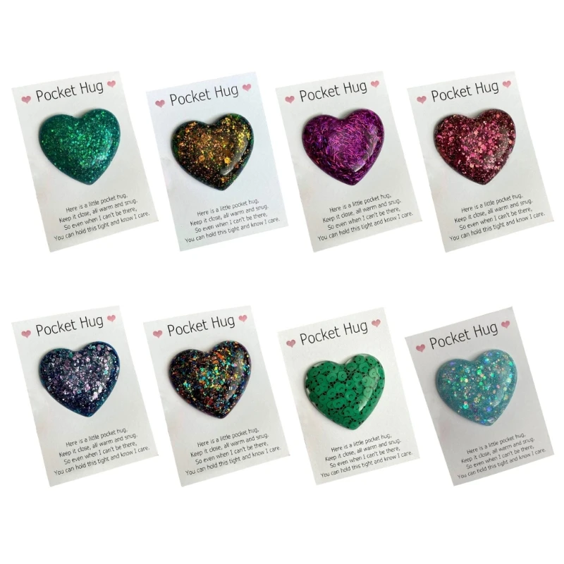 

A Little Pocket Hug Heart for Daughter Birthday Gifts from Mom Miss You Gifts for Big Little Sister
