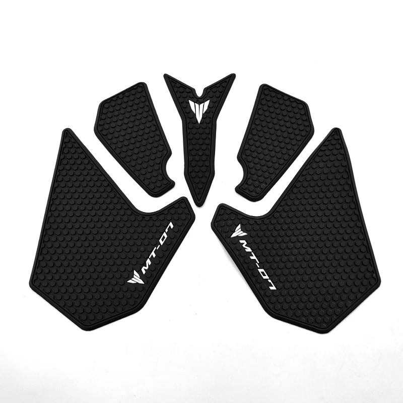 Motorcycle Sticker Motorcycle Non-slip Side Fuel Tank Stickers Waterproof Pad Rubber Sticker For YAMAHA MT07 MT-07 mt 07