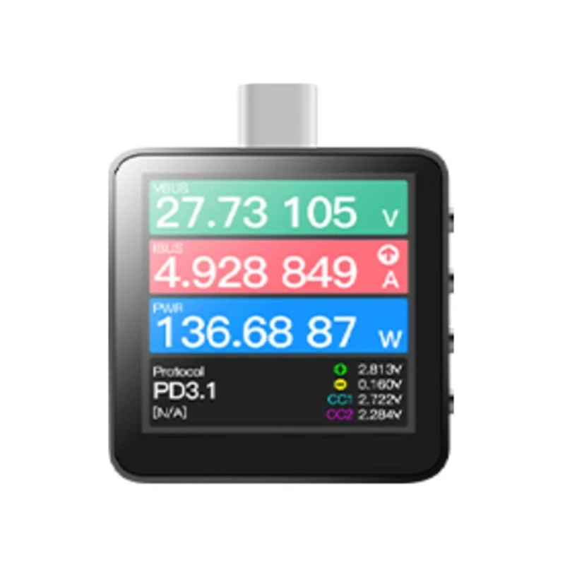 

KM003C POWER USB Tester PD3.1 Type Fast Charging Tester Tools Digital Voltmeter Ammeter For Phone