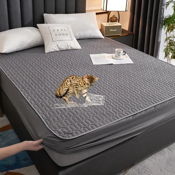 Protecteur de matelas épais et imperméable, drap-housse Durable et respectueux de la peau, housse de tapis en Latex 150x200 180x200 160x200 1