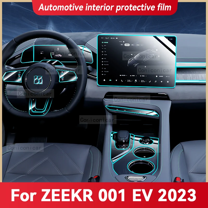 

For ZEEKR 001 EV Electric Gearbox Panel Dashboard Navigation Automotive Interior Protective Film TPU Transparent Anti-Scratch