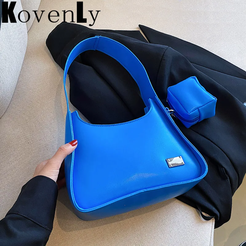 Shoulder Bags Purse Pu Leather Leather Armpit Shoulder Purse Women