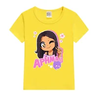 Aphmau T-shirt Kawaii Princess girl T shirt Print Children's Clothing Cartoon Anime Boys Girls Shirt cat print Summer Tops tee 6