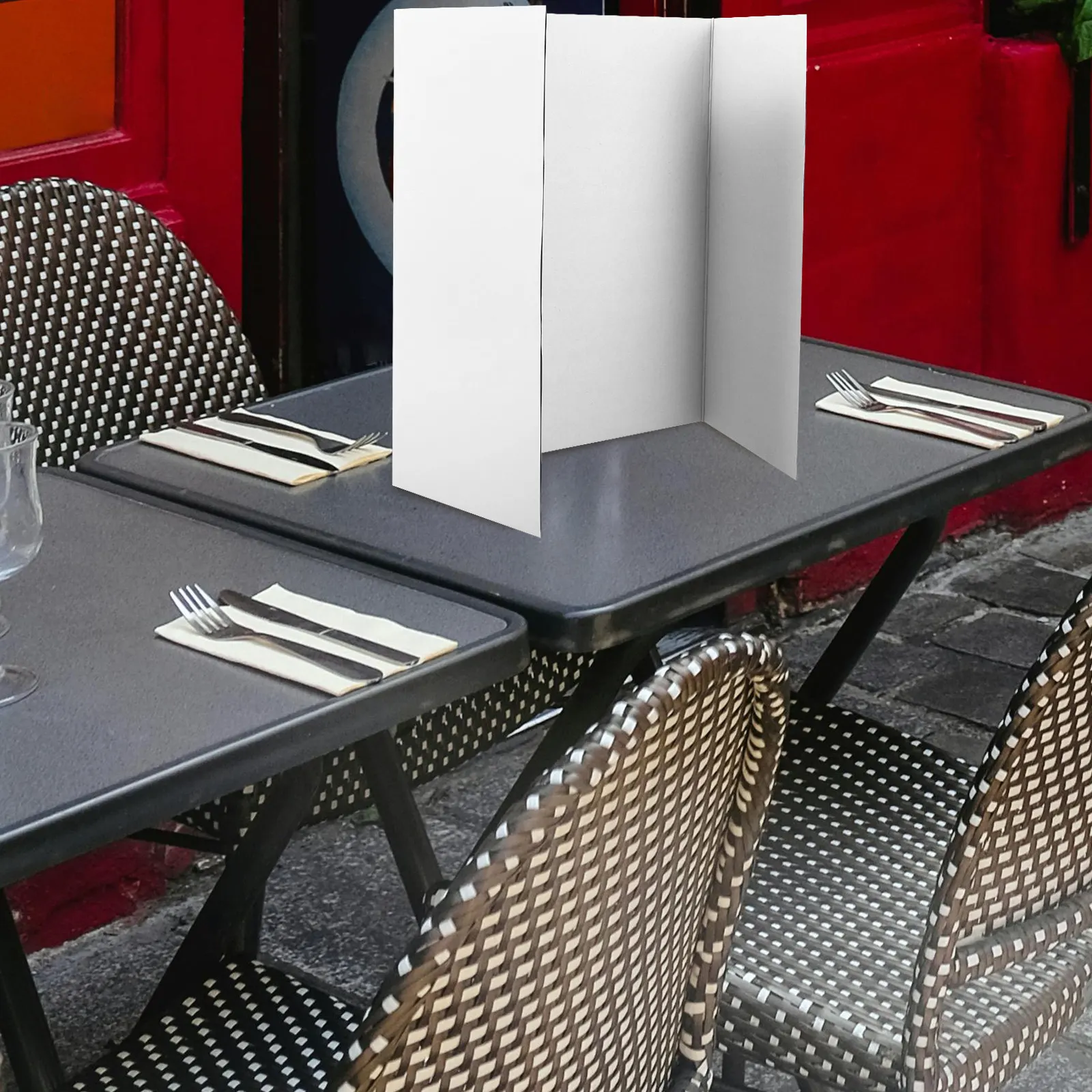 1세트 흰색 접이식 삼단 포스터 보드 휴대용 프레젠테이션 디스플레이 보드 양면 테이프 프로젝트 과학 디스플레이