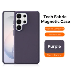 Magnetic TechWoven Anti - Slip Phone Case with MagSafe Wireless Charging Compatibility - Galaxy S26+ (Purple)
