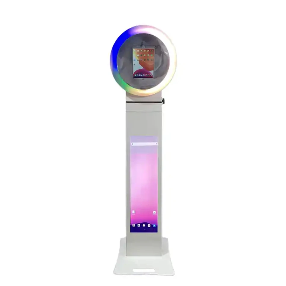 LCD iPad 포토 부스 기계 스탠드, 비행 케이스 포장, 셀카 iPad 포토 부스 쉘, 크리스마스 파티 렌탈