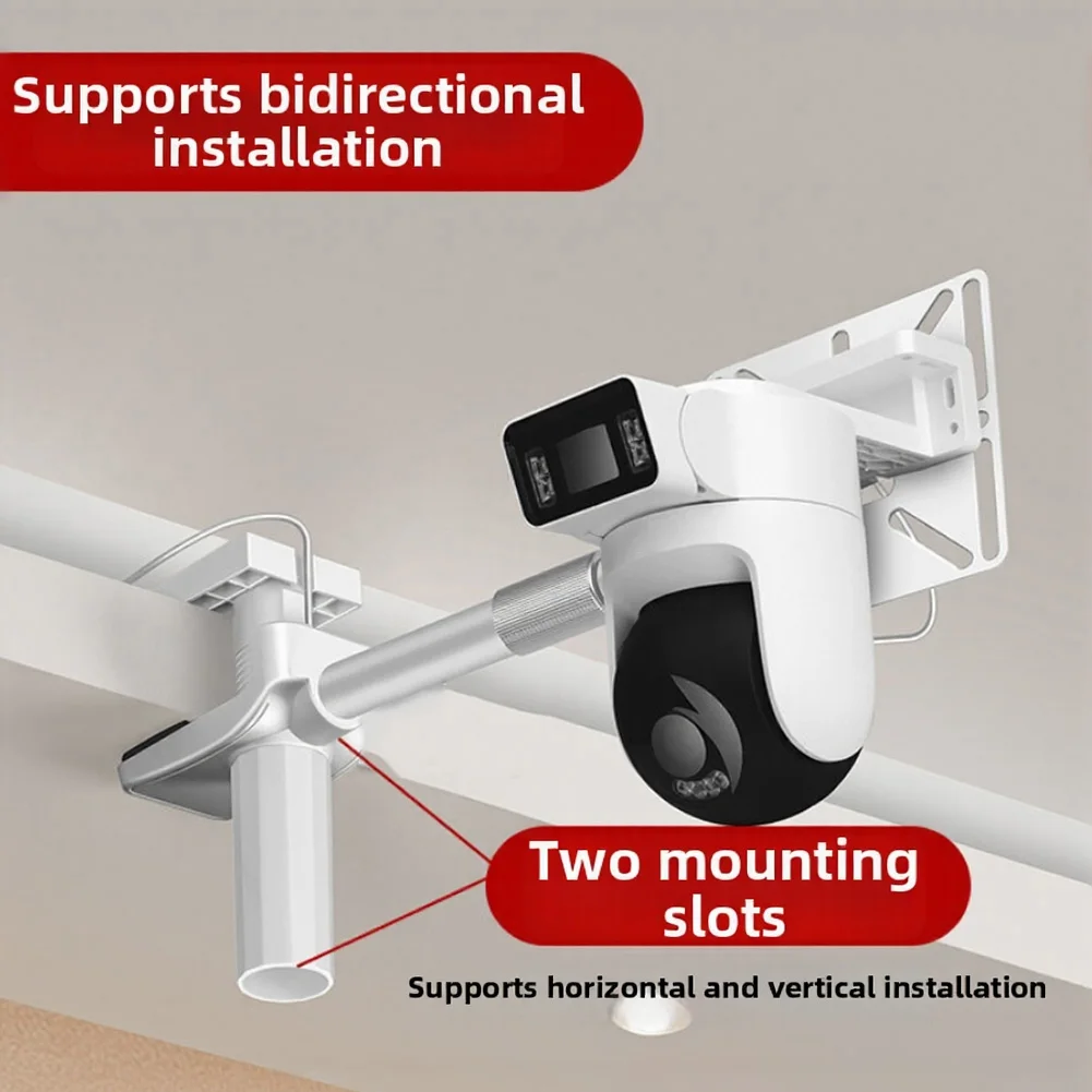 텔레스코픽 카메라 벽걸이 브래킷 보안 카메라용 드릴 설치 없이 설치 가능 클램프 범위 07.5cm 폭 호환 가능