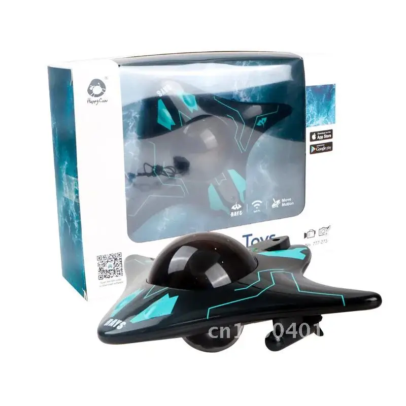 6Ch Rc Boat Submarine with Camera Underwater Remote Control Wifi Fpv Remote Control Boats Radio Toys for Children Gifts