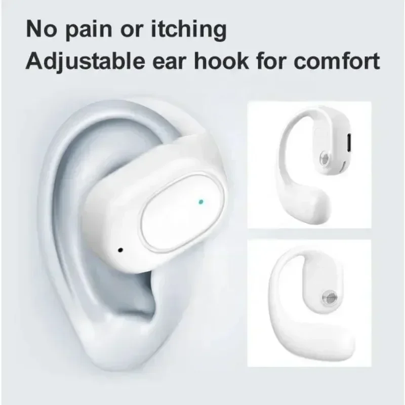 KY2 Single Wireless Earphones Air Conduction OWS Headphone HiFi Ear-Hook Music Sports Noise Cancel Headset For All Smartphones 3