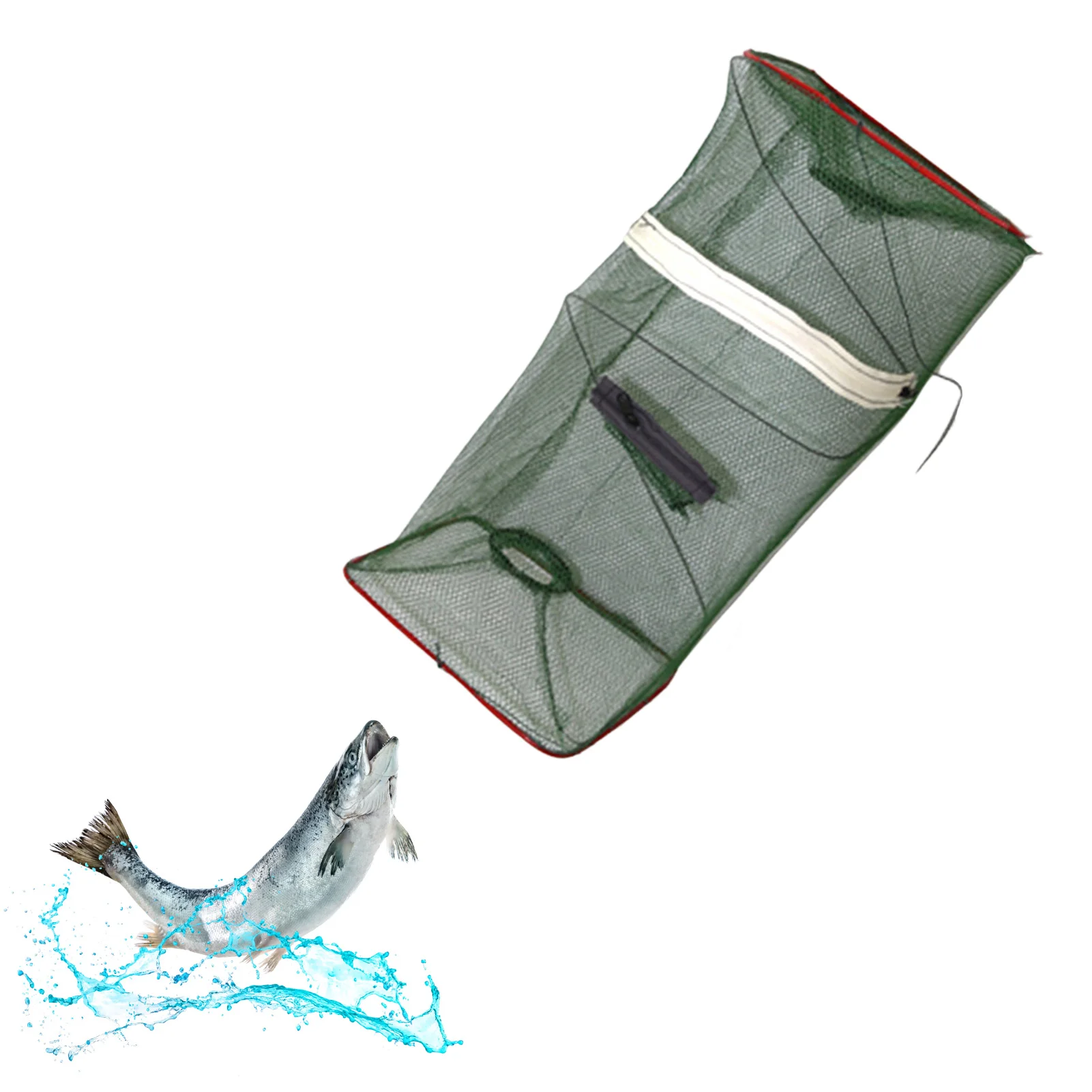 Portable Fish Trap Cast Net Cast Fishing Net Fish Mesh Trap Foldable