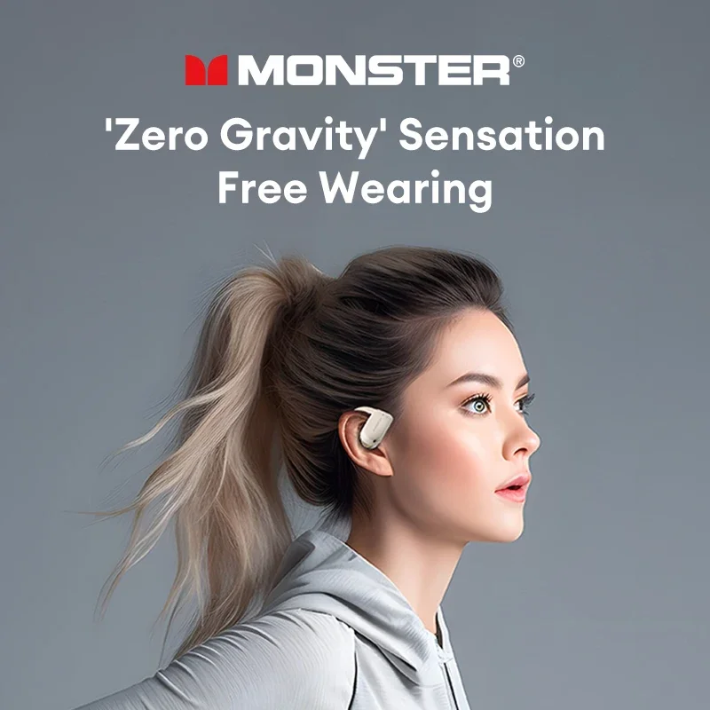 Monster XKO07 진정한 무선 블루투스 헤드셋, 360 ° 스테레오 사운드 이어폰, 비디오 게임용 HIFI 스테레오 이어버드, V5.3 방수