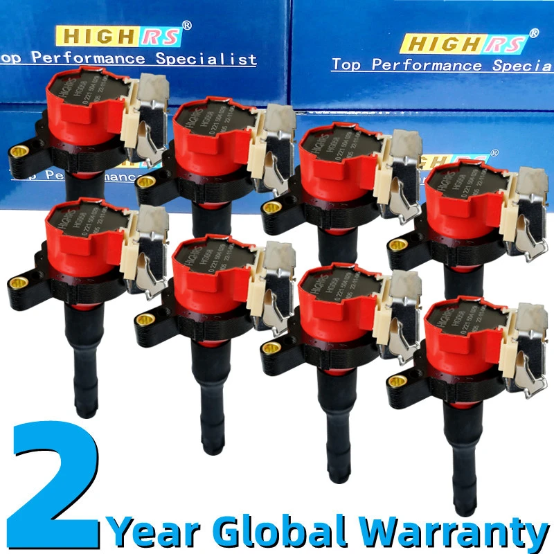 Set Of 8 Performance Ignition Coil Coils Fit Bmw E31 E38 E39 E53 V8 M62 540i 740i 840ci X5 Z8 M5